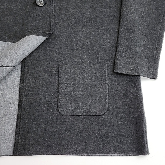Catherine Malandrino Wool Blend Grey Cardigan Women's Size  Medium - Picture 11 of 11